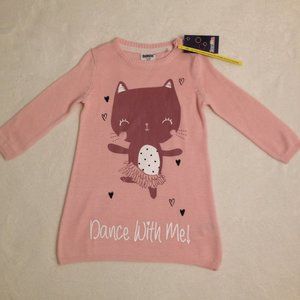 Lupilu Pink 12-24 mo. Sweater Dress "Dance With Me"